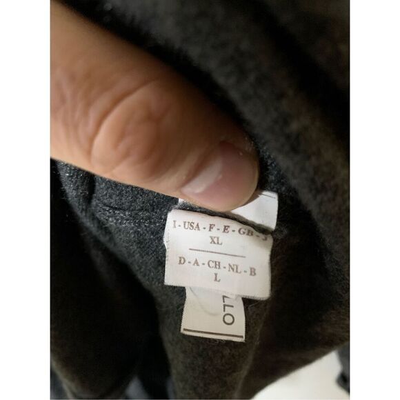 Brunello Cucinelli 100% cashmere cardigan sweater gray women's size XL - Picture 5 of 8